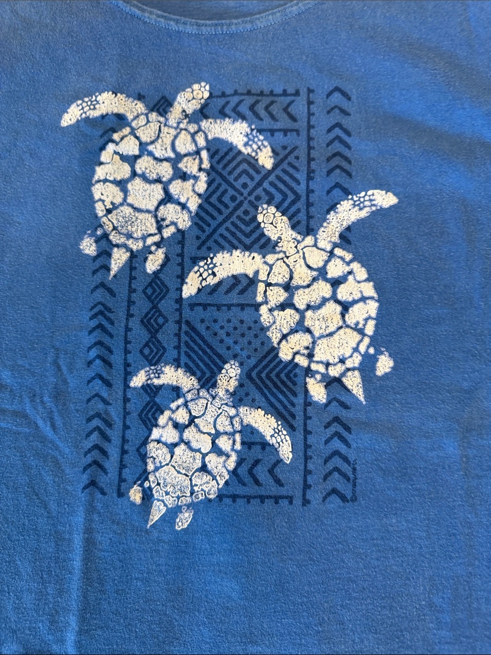 Crazy Shirts Blue Hawaii Dyed Turtle Tee - Picture 7 of 7
